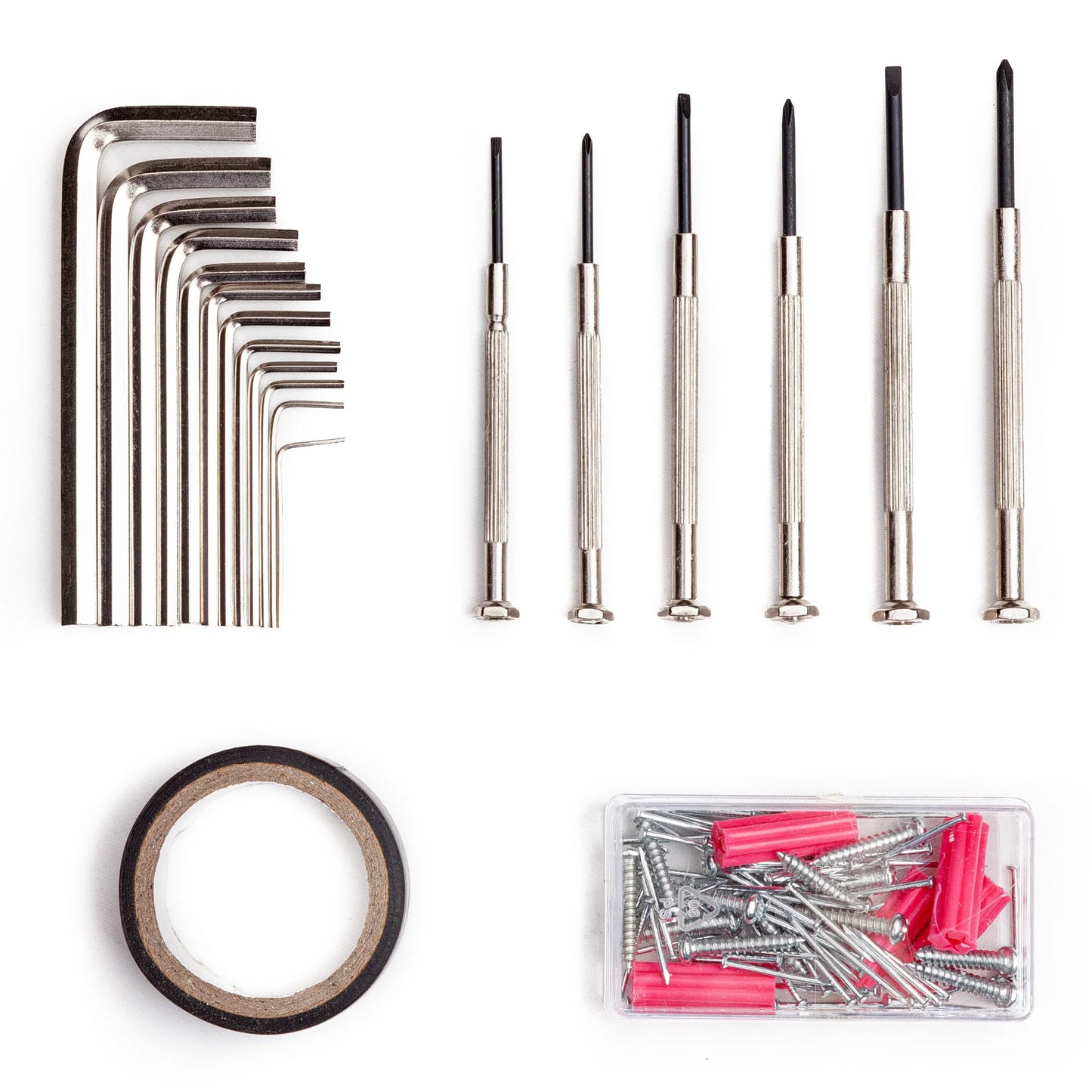 Stylish 148-Piece Pink Tool Set with Durable Plastic Toolbox - Perfect for Every Household!